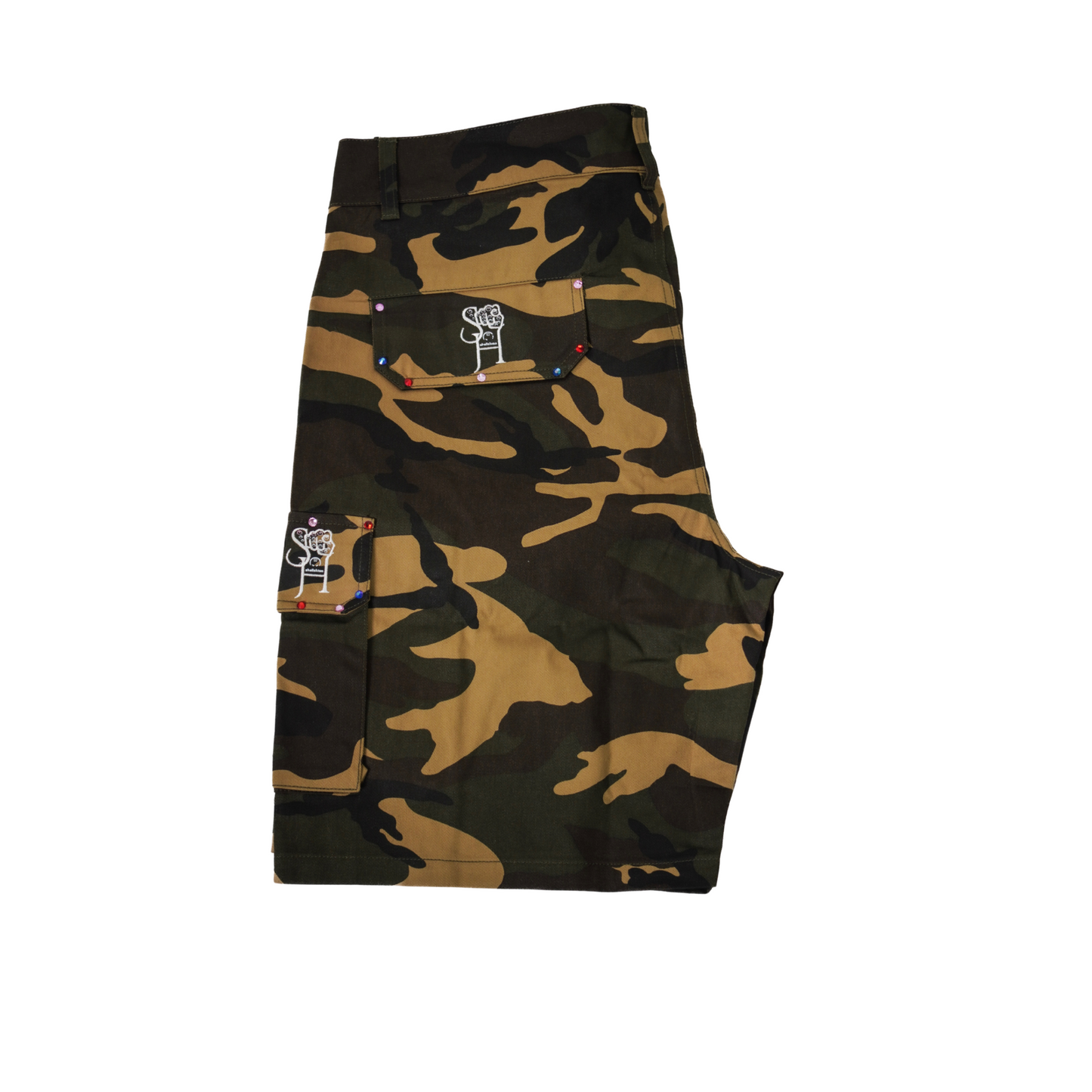 Shallshion Patch Cargo Shorts