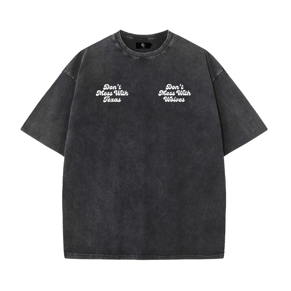 Men Washed Black T-Shirts