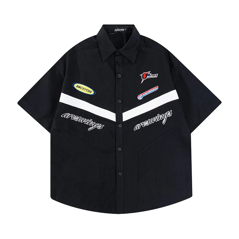 American Retro Motorcycle Shirt