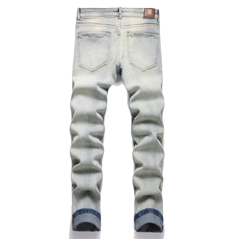 Men's Jeans Multi-String Retro Blue