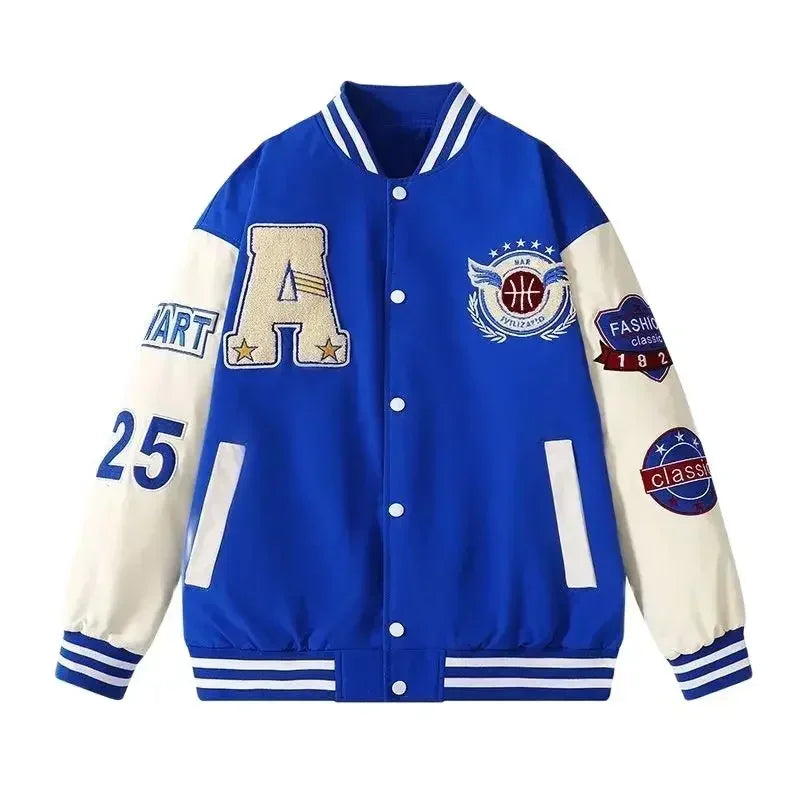 Jackets Varsity Harajuku Leather Baseball Men’s