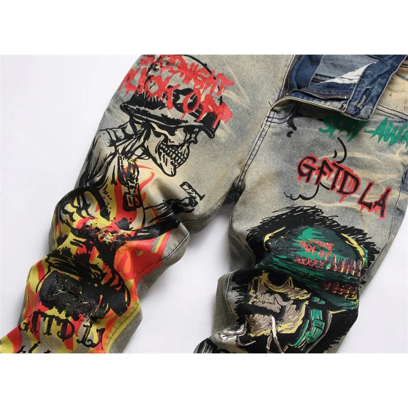 Fashion trend High Street jeans men’s Pants